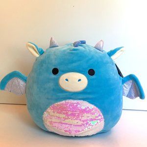 Devin Blue Dragon Squishmallow 12"